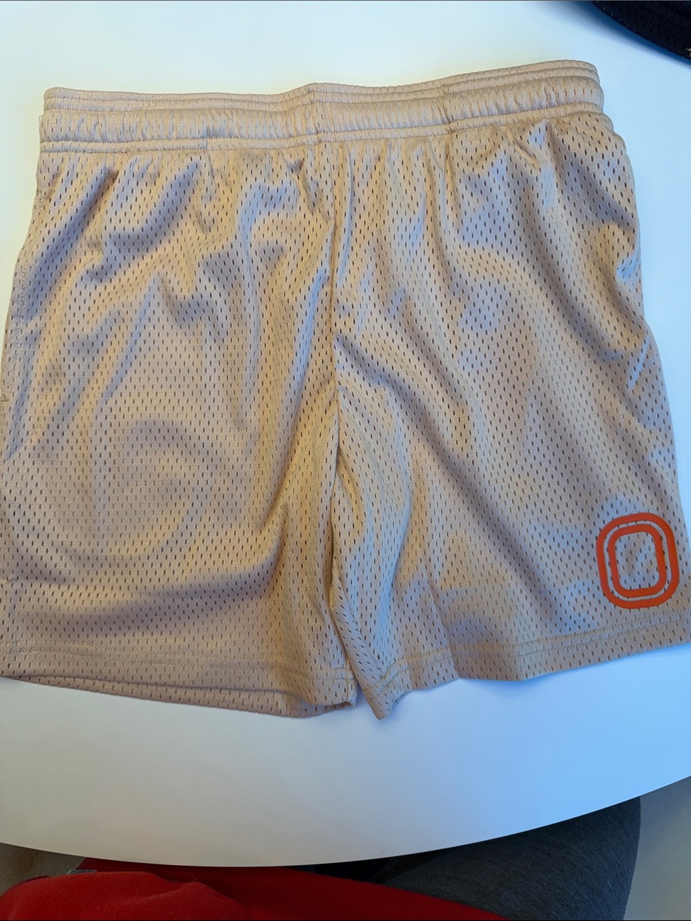 Overtime’s boys Mesh Athletic Shorts in Beige